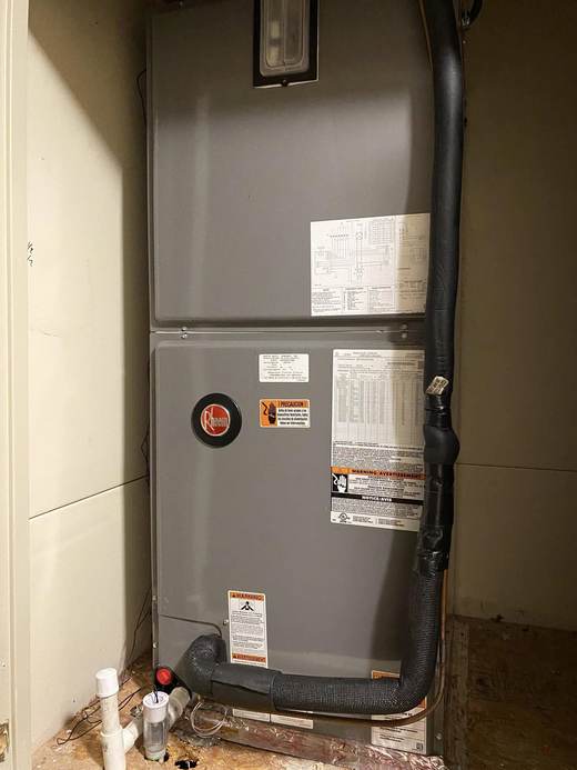 Indoor air handler & piping installation — Jefferson's AC & Electrical, Tylertown, MS