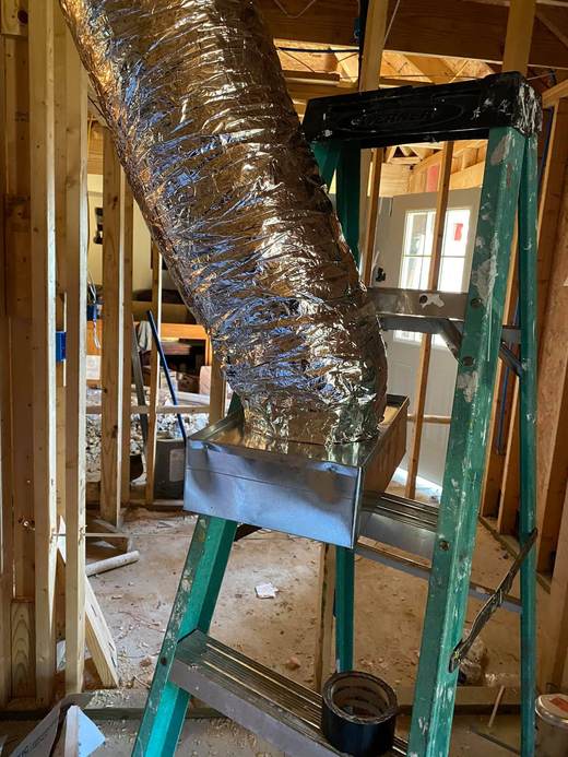 New ductwork installation, new-home build — Jefferson's AC & Electrical, Tylertown, MS
