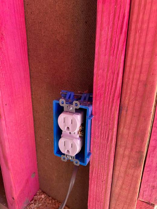 Exterior outlet rough-in — Jefferson's AC & Electrical, Tylertown, MS