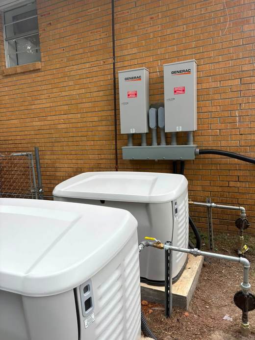 Dual Generac generator installation — Jefferson's AC & Electrical, Tylertown, MS
