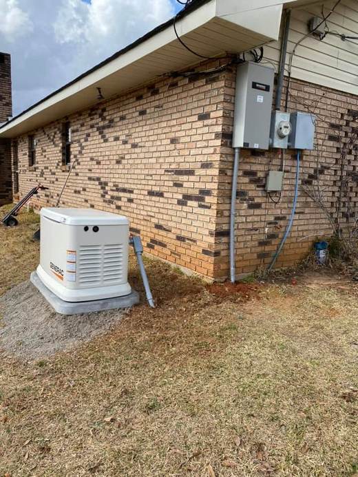 Generac standby generator install day — Jefferson's AC & Electrical, Tylertown, MS
