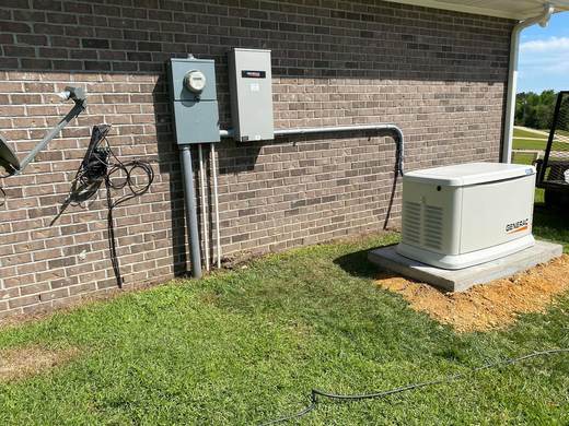 Generac standby generator installation — Jefferson's AC & Electrical, Tylertown, MS