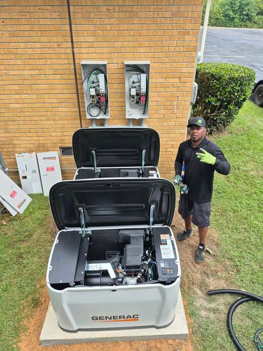 Wiring up a Generac transfer switch — Jefferson's AC & Electrical, Tylertown, MS